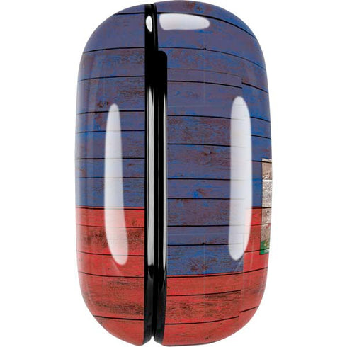 Haiti Flag Dark Wood Galaxy Buds Pro Skin